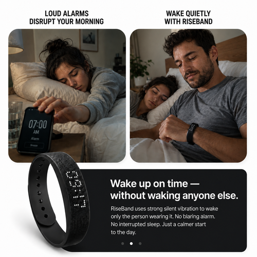 RiseBand™ —The Silent Alarm Only You Can Feel